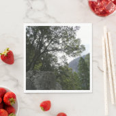 Serviette En Papier Matin sur le sentier à Vernal Falls à Yosemite (En situation)