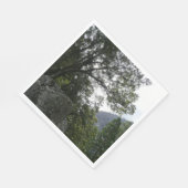 Serviette En Papier Matin sur le sentier à Vernal Falls à Yosemite (Coin)