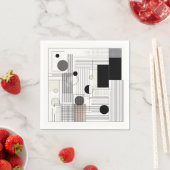 Serviette En Papier Matrice Géométrique (En situation)