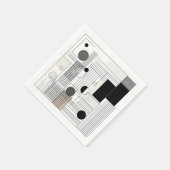 Serviette En Papier Matrice Géométrique (Coin)