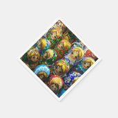 Serviette En Papier Matryoshka Poupées Souvenir Kiosque Voyage Photo (Coin)