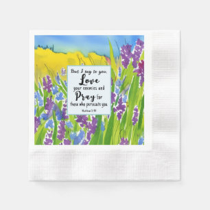 Serviette En Papier Matthieu 5:44 Je vous dis d'aimer vos ennemis Bibl