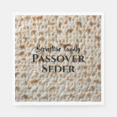 Serviette En Papier Matzah Seder de la famille juive (Devant)