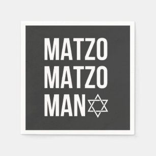 Serviette En Papier Matzo Matzo Man Jewish Hanoukka