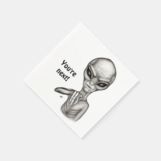 Serviette En Papier Mauvais Alien, Tu es le prochain ! (Coin)