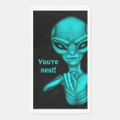 Serviette En Papier Mauvais Alien, Tu es le prochain ! (Devant)