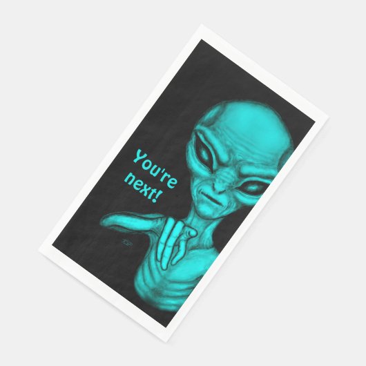 Serviette En Papier Mauvais Alien, Tu es le prochain ! (Coin)