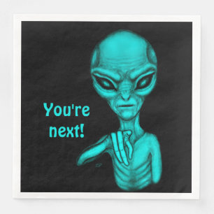 Serviette En Papier Mauvais Alien, Tu es le prochain !