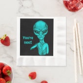 Serviette En Papier Mauvais Alien, Tu es le prochain ! (En situation)