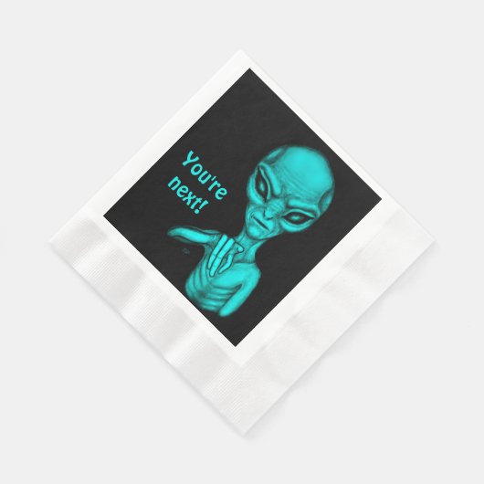 Serviette En Papier Mauvais Alien, Tu es le prochain ! (Coin)