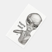 Serviette En Papier Mauvais Alien, Tu es le prochain ! (Coin)