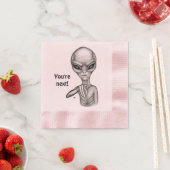 Serviette En Papier Mauvais Alien, Tu es le prochain ! Serviettes de t (En situation)