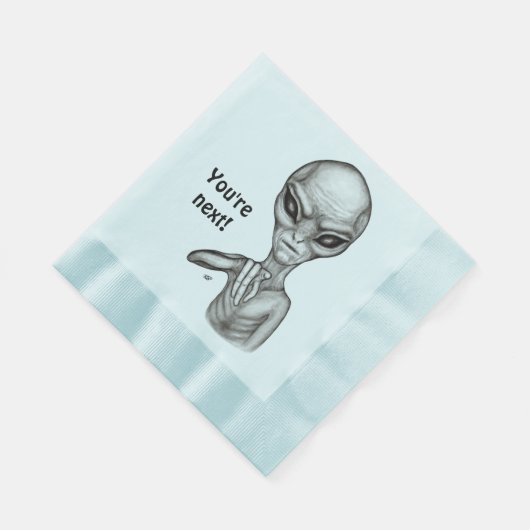 Serviette En Papier Mauvais Alien, Tu es le prochain ! Serviettes de t (Coin)