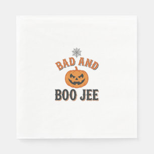 Serviette En Papier Mauvais et Boo Jee Halloween Citrouille Graphique_