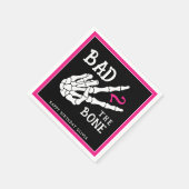 Serviette En Papier Mauvais jusqu'à l'os Skeleton 2e anniversaire (Coin)