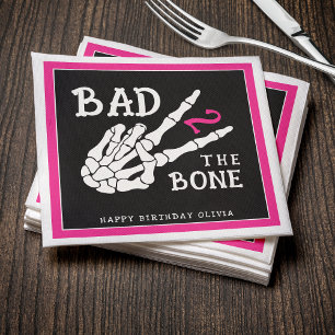 Serviette En Papier Mauvais jusqu'à l'os Skeleton 2e anniversaire