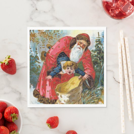 Serviette En Papier Mauvais Noël Père Noël (En situation)