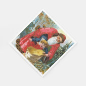 Serviette En Papier Mauvais Noël Père Noël (Coin)