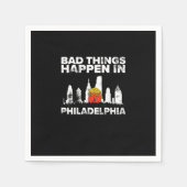 Serviette En Papier Mauvais sort Philadelphie Halloween Éffrayant Trum (Devant)