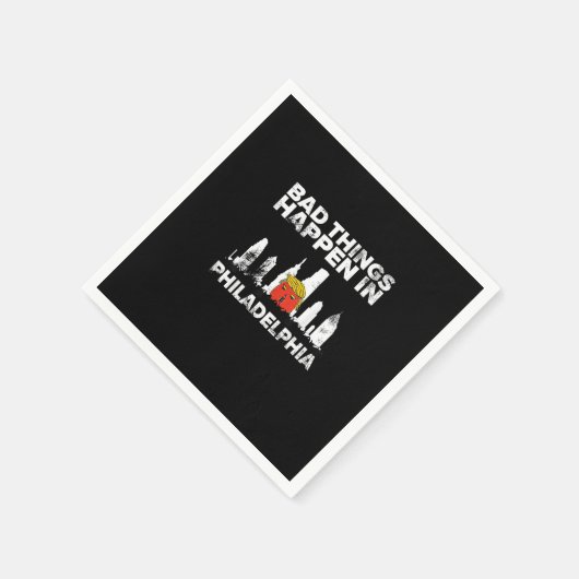 Serviette En Papier Mauvais sort Philadelphie Halloween Éffrayant Trum (Coin)