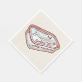 Serviette En Papier Mauvaise haleine drôle Sardines en étain (Coin)