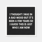 Serviette En Papier Mauvaise humeur (Devant)