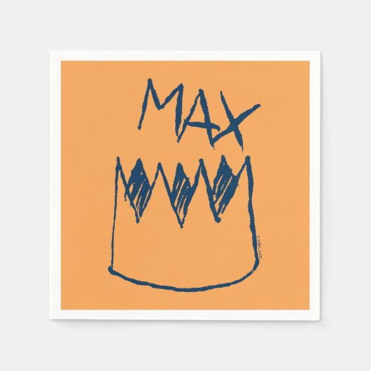 Serviette En Papier Max & Crown Sketch (Devant)