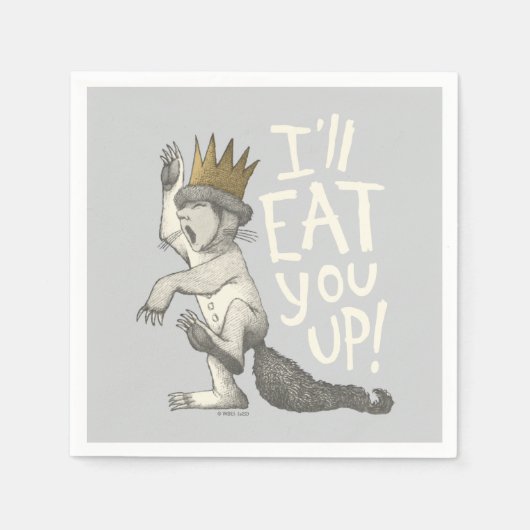 Serviette En Papier Max | Je vais te manger ! (Devant)