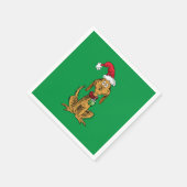 Serviette En Papier Max the Dog in Santa Hat (Coin)