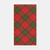 Serviette En Papier Maxwell tartan rouge vert plaid (Devant)