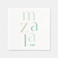 Mazal Tov Green Hébreu Félicitations