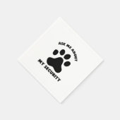 Serviette En Papier Me demander pour ma sécurité (Coin)