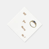 Serviette En Papier "Me marieras-tu ?" Napkin (Coin)