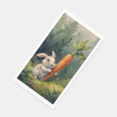 Serviette En Papier Meadow Bunny Dreams : Serviettes d'hôtes Whimsical (Coin)