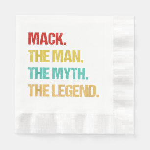 Serviette En Papier Mec Mack L'Homme Le Mythe La Légende