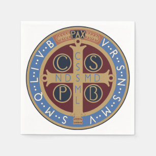 Serviette En Papier Médaille Saint Benoît