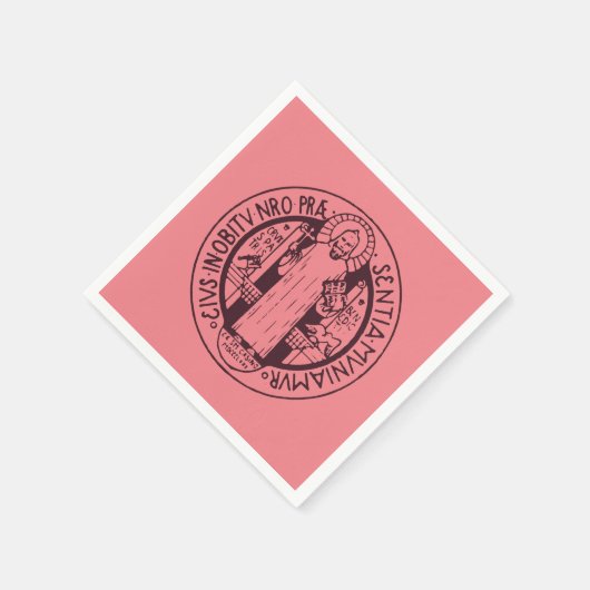 Serviette En Papier Médaille Saint Benoît (Coin)