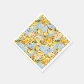 Serviette En Papier Médaillons et Roses (Coin)