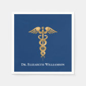 Serviette En Papier Médecin Caduceus (Devant)