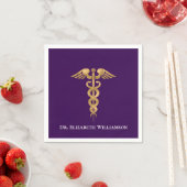 Serviette En Papier Médecin Caduceus (En situation)