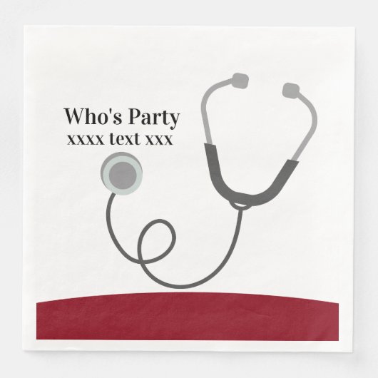 Serviette En Papier Médecin, Infirmière, Médicale (Devant)