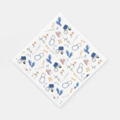 Serviette En Papier Médecin Médicale moderne Motif infirmière (Coin)