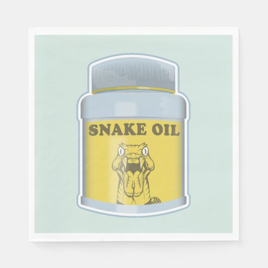 Serviette En Papier Médecine alternative à l'huile de serpent (Devant)