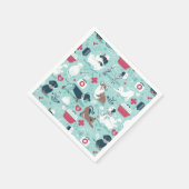 Serviette En Papier Médecine vétérinaire, chiens et chats amis (Coin)