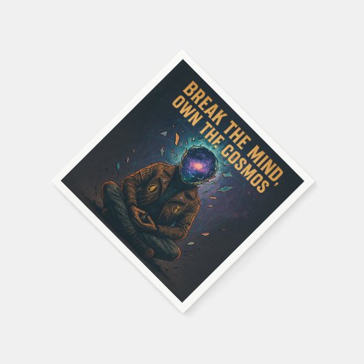 Serviette En Papier Méditation cosmique : "BRISEZ L'ESPRIT, PROPRE COS (Coin)