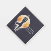 Serviette En Papier Méditation Yoga Instructeur Arbre Pose Pleine lune (Coin)