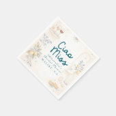 Serviette En Papier Mediterranean Ciao Miss Bridal Shower (Coin)