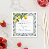 Serviette En Papier Mediterranean Lemon Main Squeeze Fête de Mariage (En situation)