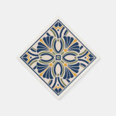 Serviette En Papier Mediterranean Ornamental Tile (Coin)