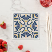Serviette En Papier Mediterranean Ornamental Tile (En situation)